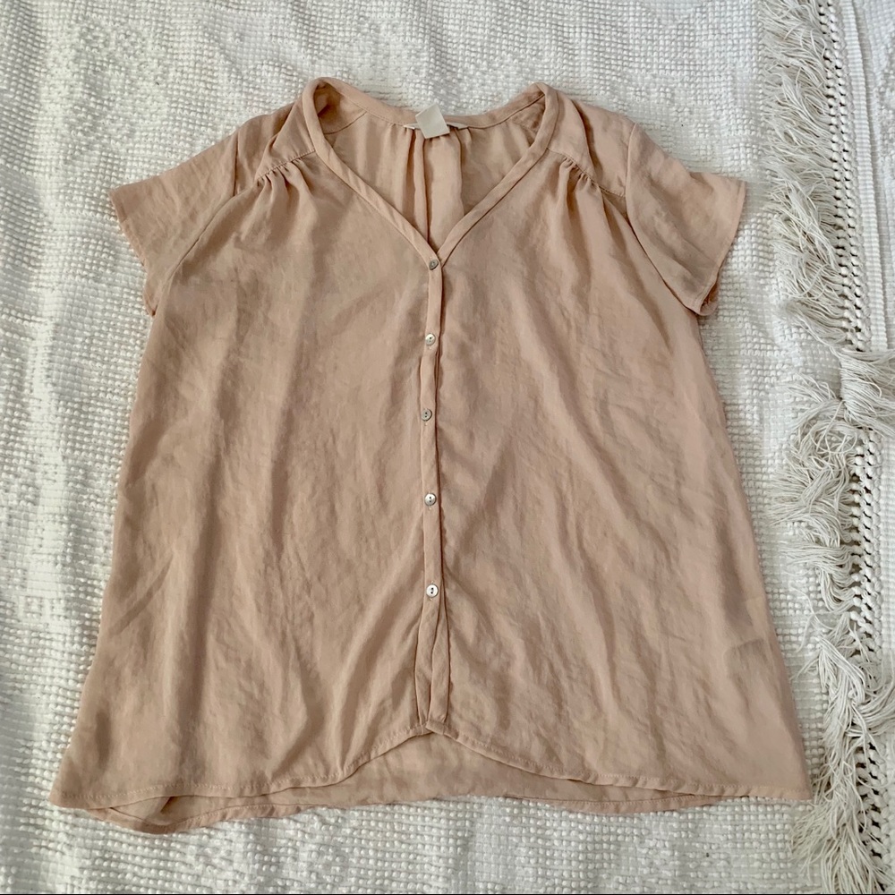 H&M Pale Pink Button Down